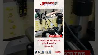 Cyklop CM 750 Batch Printing Machine with Barcode #shorts #ytshorts #cyklop #videojet #batchprinting