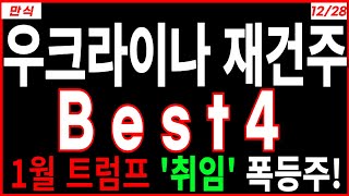 재건 관련주 - 우크라이나 재건주 Best4 1월 트럼프 '취임' 재건주 에스와이스틸텍 대동기어 SG 범양건영 주가 주가전망 주식추천 목표가 급등주 만식이