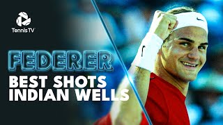 Roger Federer: Most Unbelievable Shots At Indian Wells! 🤩