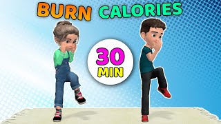 30-MIN WORKOUT TO BURN CALORIES - KIDS EXERCISE