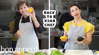 David Dobrik Tries to Keep Up with a Professional Chef | Back-to-Back Chef | Bon