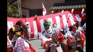 槻沢念仏鎧剣舞「幣束踊り、巻太刀踊り」＠清瀧神社式年大祭