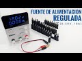 Fuente de alimentación regulada de laboratorio (0-30V, 10A). Como conectarla a un PC portátil.