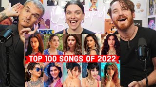 Top 100 Hindi/Bollywood Songs of 2022  REACTION!!!