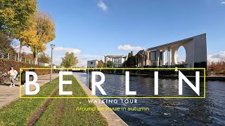 Walking Tour Berlin 4K Spaziergang an einem schönen Nachmittag im Herbst durch Bellevue