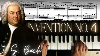 J.S. Bach: Two-Part  Invention No. 4 in D minor │ Classical Piano Lesson #1