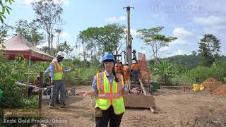 Newcore Gold - Snapshots from Site | Drill Program at Enchi