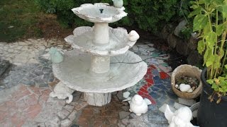 Beton giessen - DIY - Anleitung - Wie baue ich mir einen Springbrunnen/ Building a water fountain