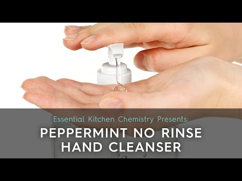 Can you add peppermint oil to hand sanitizer?