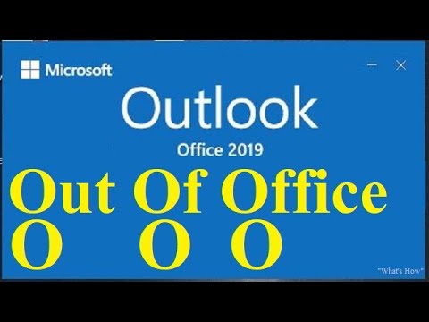 Outlook 2019 – How To Setup Automatic Out of Office Vacation Reply | Out Of Office | Auto responder