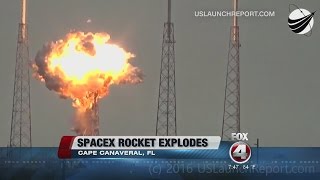 SpaceX rocket explodes on launch pad