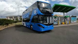 Enviro 400 FCEV Zero emission bus. Hydrogen fuel cell bus