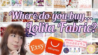 Where To Shop Lolita Fabric + Lace For DIY Lolita fashion!