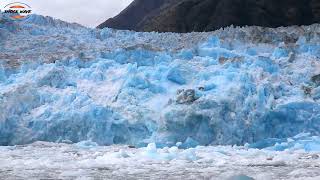 "chasing ice" World's biggest glacier calving event ever filmed - climate change - shockwave