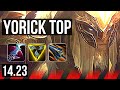 YORICK vs RENEKTON (TOP) | 600+ games | KR Diamond | 14.23