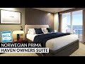 Norwegian Prima | H5 The Haven Owner’s Suite with Master Bedroom & Large Balcony Tour 4K | NCL PR1MA