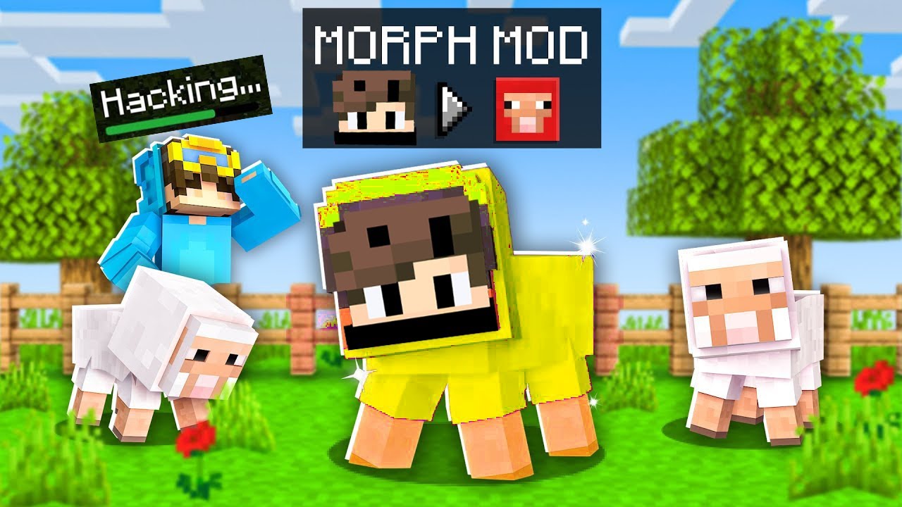 Using MORPH MOD To Cheat In Minecraft Hide N' Seek! - YouTube