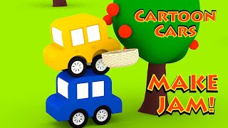 Cartoon Cars MAKE JAM! - Food Cartoons for kids - Cartoons for kids