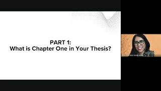 FPHP Webinar Series 53 From Idea to Direction: Developing Chapter 1 for Your Thesis