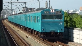 【JR西日本】　阪和線103系HK613編成　普通天王寺行き　2011.8.24