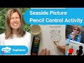 Seaside Picture Pencil Control Activity