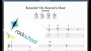 Knockin' On Heavens Door Rockschool Debut Grade Acoustic Guitar