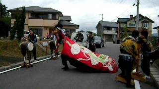 まんのう町造田下内田の獅子舞