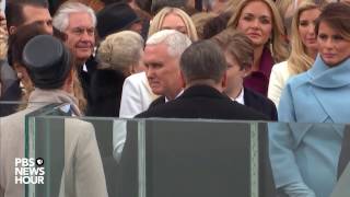Mike Pence enters Inauguration Day 2017 ceremony