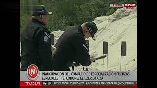 práctica de disparo de Diosdado cabello en nuevo complejo de especialización de fuerzas especiales.