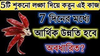 5টি শুকনো লঙ্কা দিয়ে করুন এই কাজ 7 দিনের মধ্যে আর্থিক উন্নতি হবে অবধারিত? Facts Explained