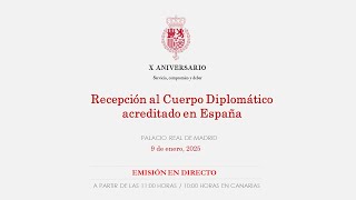 Recepción anual de los Reyes al Cuerpo Diplomático acreditado en España