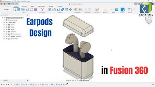 Earpods Design in Fusion 360 | Step-by-Step Tutorial #earpods #fusion360  #design #tutorial