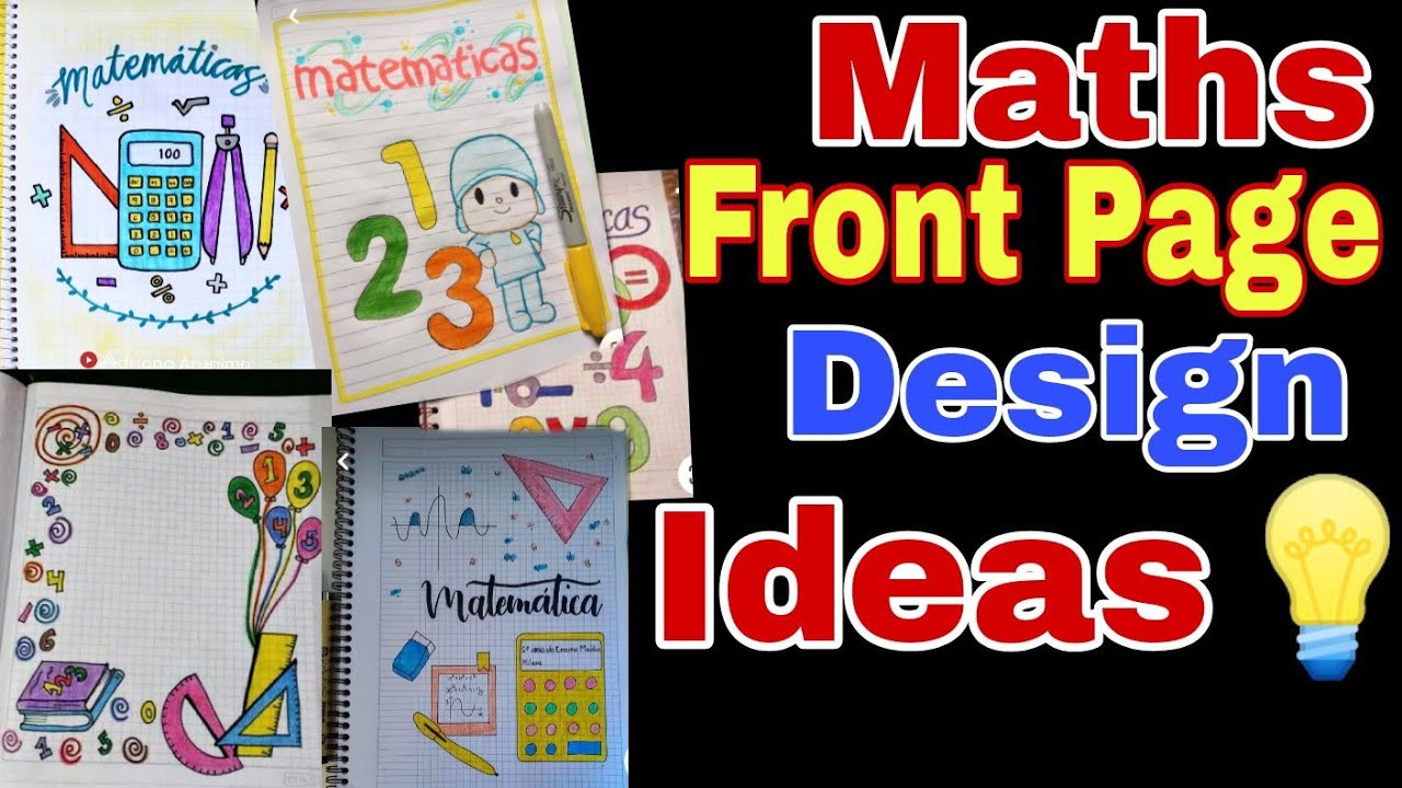 Customize Your Maths Notebook Decorate For A Unique School Accessory