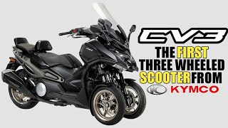 CV3 the first three-wheeled scooter from KYMCO