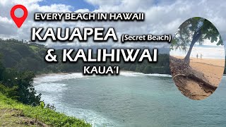 Kauapea (secret beach) and Kalihiwai