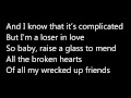 Lady Gaga - Speechless - Lyrics on screen