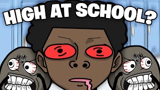 Going To School High On Fun Dip (Animated Story) | Yoyo 808 and ChainsFr Parody