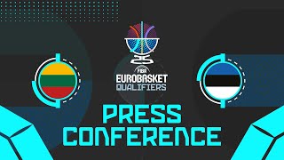 Lithuania v Estonia - Press Conference | FIBA EuroBasket 2025 Qualifiers