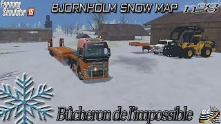 Farming simulator 15 - Bûcheron de l’impossible - EP8 - MAP NEIGE