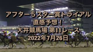 アフター５スター賞トライアル 直感予想！ 大井競馬場  第7レース  2022年7月26日