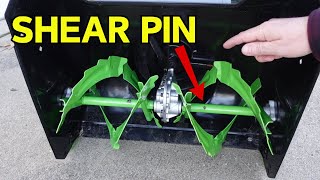 How to Replace a SHEAR PIN on an Ego Snowblower