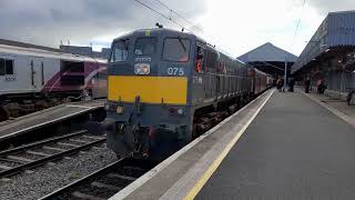 075 Departing Dublin Connolly with the RPSI Cravens. 13/3/22