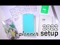 2022 Initial Planner Setup ft. Hobonichi Weeks