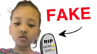 This Kid Faked Her PARENTS Death