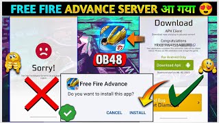 How To Download Free Fire Advance Server 2025  | Ff New Ob48 update |Ff Advance Server Download Link