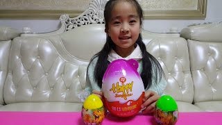 親子遊戲 巨大健達奇趣蛋 恐龍蛋出奇蛋視頻The parent-child game huge Kinder Surprise eggs eggs eggs funny video