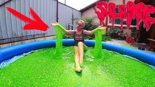 БАССЕЙН ЛИЗУНА 😱 SLIME POOL CHALLENGE Самый ГИГАНТСКИЙ СЛАЙМ БЕЗ КЛЕЯ Челлендж BATH Лизун Из Воды