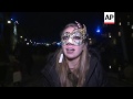 Stunning carnival floats on Venice canals