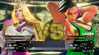 SFV Champion Edition 🔥 ultimatenonke (KOLIN) Vs pull9756 (LAURA) 🔥 Online Match's 02-08-2023