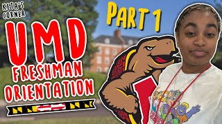 UMD Freshman Orientation Vlog PART 1 | campus life, meeting new friends, night activities